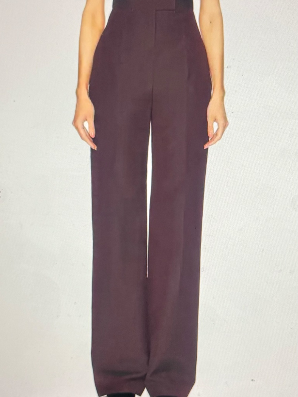 Mcqueen High Waisted Wide Leg Trouser